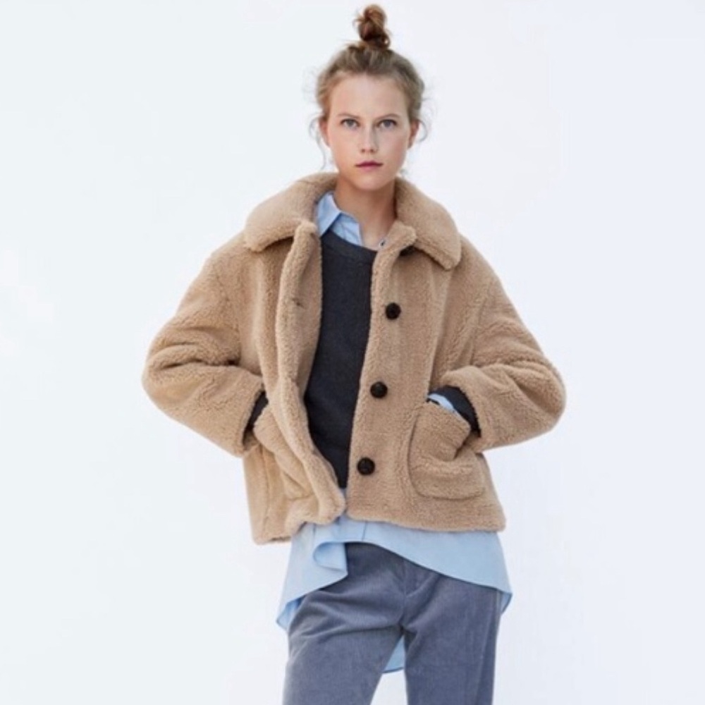 Zara teddy coat
